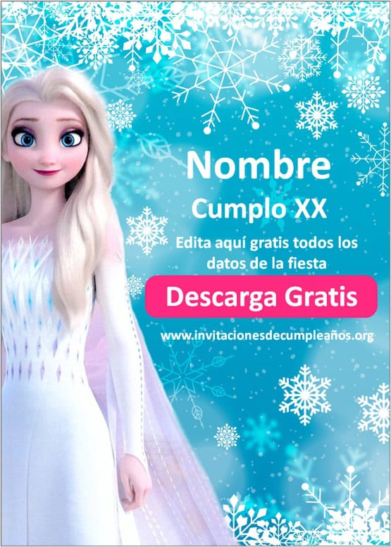 GRATIS] Invitación Frozen, Editable